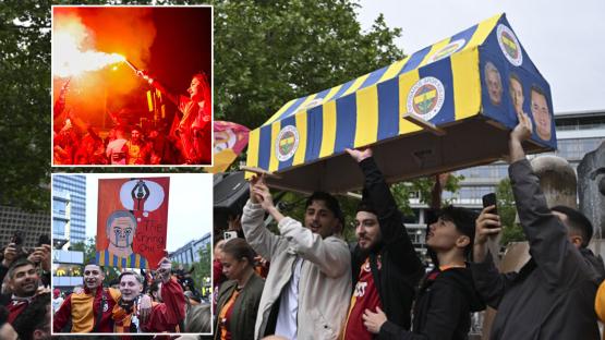‘Crying One’ Jose Mourinho taunted with sick coffin stunt as Galatasaray fans celebrate clinching Turkish league title