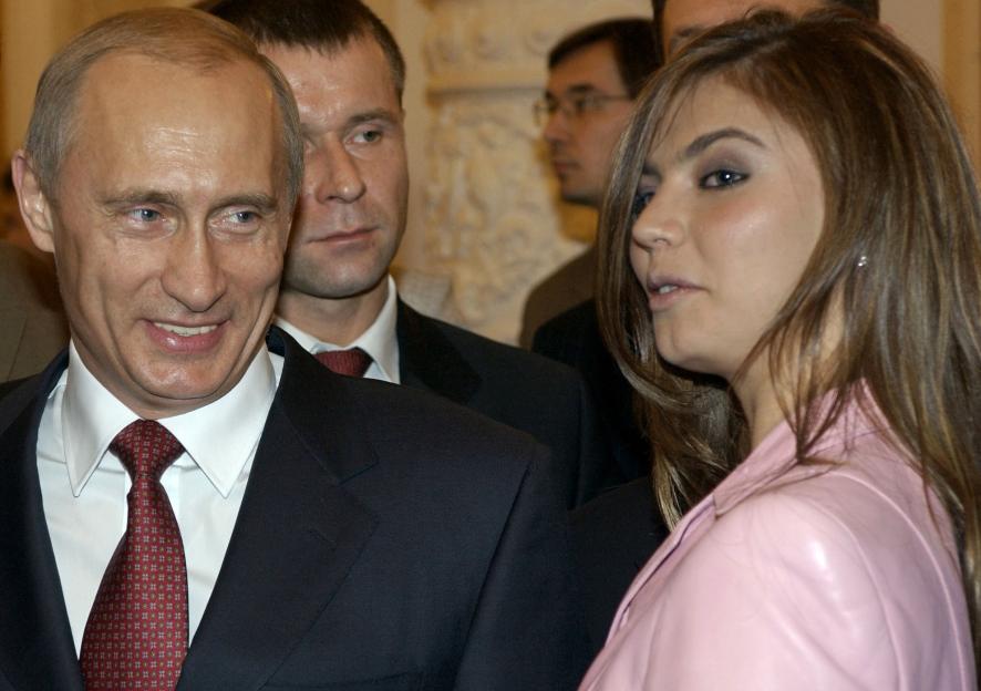 Vladimir Putin and Alina Kabaeva at a Kremlin banquet.