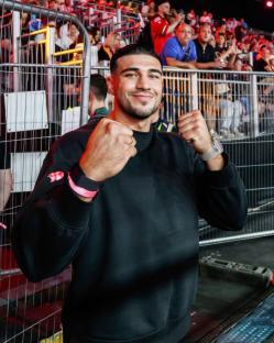 Alamy Live News. 2XK50DH LONDON, UNITED KINGDOM. 20 Jul, 24. Boxer Tommy Fury?s seen on the grid prior to the Saturday?s race during 2024 Hankook London E-Prix at The ExCeL on Saturday, July 20, 2024 in LONDON, ENGLAND. Credit: Taka G Wu/Alamy Live News This is an Alamy Live News image and may not be part of your current Alamy deal . If you are unsure, please contact our sales team to check.