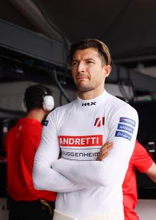 Jake Dennis of Andretti Formula E during qualifying at the Tokyo E-Prix.