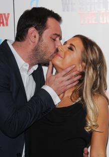 Danny Dyer kissing his daughter Dani Dyer.