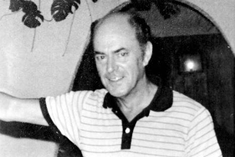 Black and white photo of Peter Hurburgh, the first victim of the M25 murders.