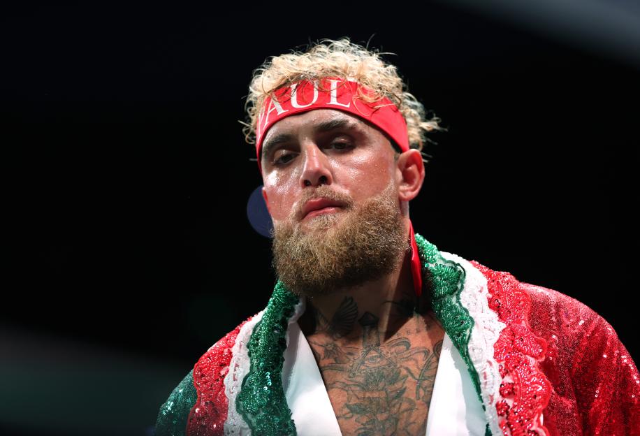 Jake Paul before a boxing match.