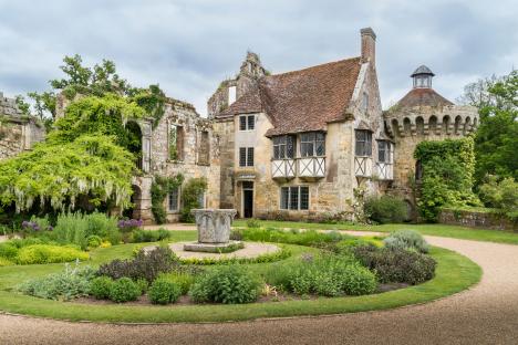 Scotney Castle garden in Lamberhurst, Kent.