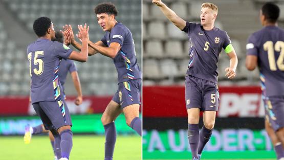 Man Utd wonderkid inspires incredible comeback as England u19s score four in 11 MINUTES to salvage point against Germany