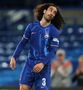 Marc Cucurella of Chelsea during a UEFA Conference League match.