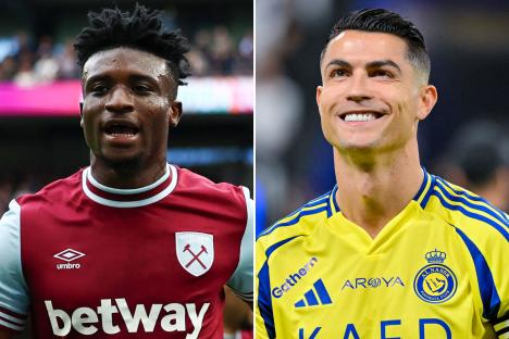 West Ham star Mohammed Kudus lined up to join Cristiano Ronaldo’s Al-Nassr as £120m transfer clause emerges