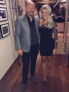 Couple posing for a photo.