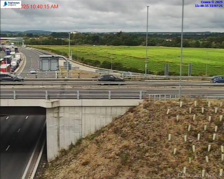 M4 Junction 7 traffic.
