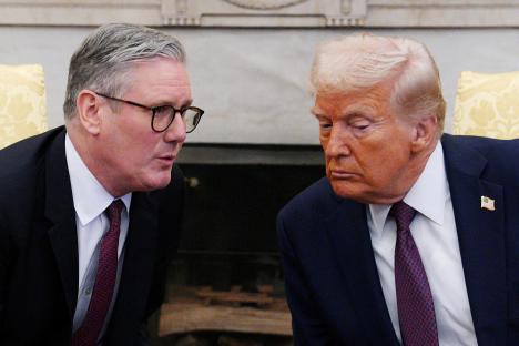 Britain won’t respond to Trump’s brutal  tariffs with ‘knee-jerk’ reaction, Keir vows – as UK economy flat lines