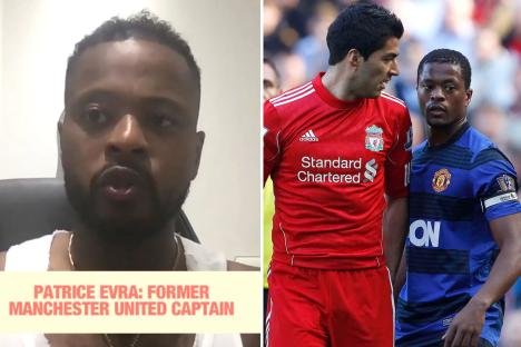 Luis Suarez responds to Patrice Evra fight challenge as Man Utd legend gives update on MMA debut