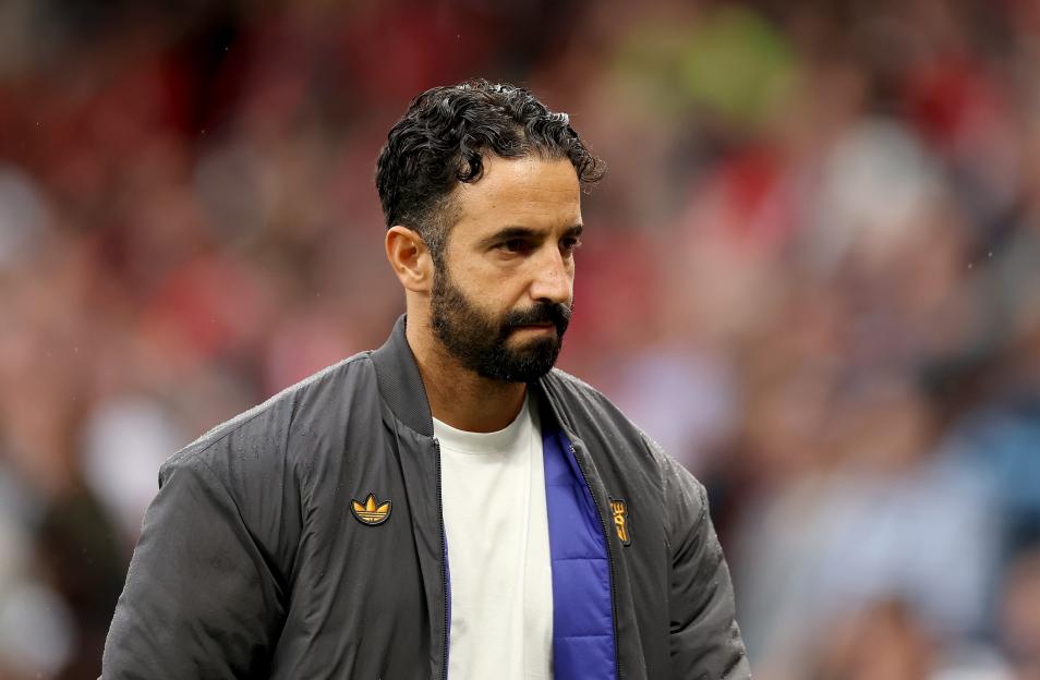 Ruben Amorim, Manchester United manager, at a match.