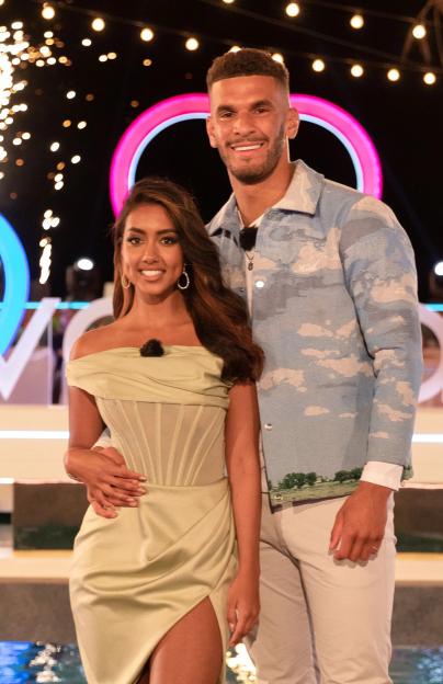 Sanam Harrinanan and Kai Fagan, winners of Love Island.