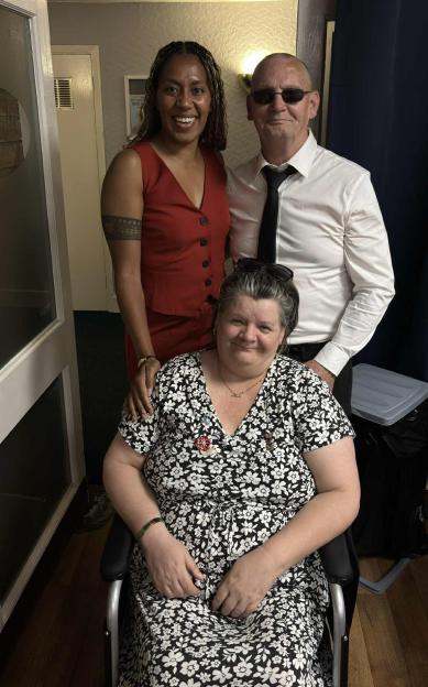 Photo of Ken and Ruth with another woman.