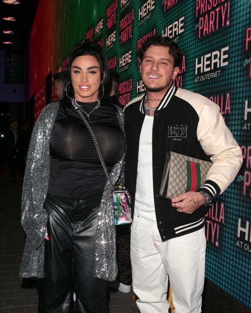 Katie Price and JJ Slater at a press night.