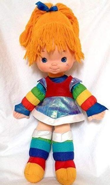 Vintage Rainbow Brite plush doll.