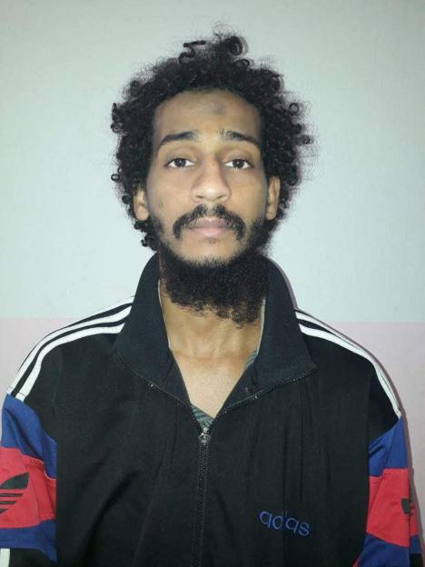Mugshot of El Shafee Elsheikh, a British Islamic State fighter.