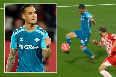 Man Utd fans say Antony ‘deserves another chance’ as loanee nets stunning volley with weaker foot for Real Betis