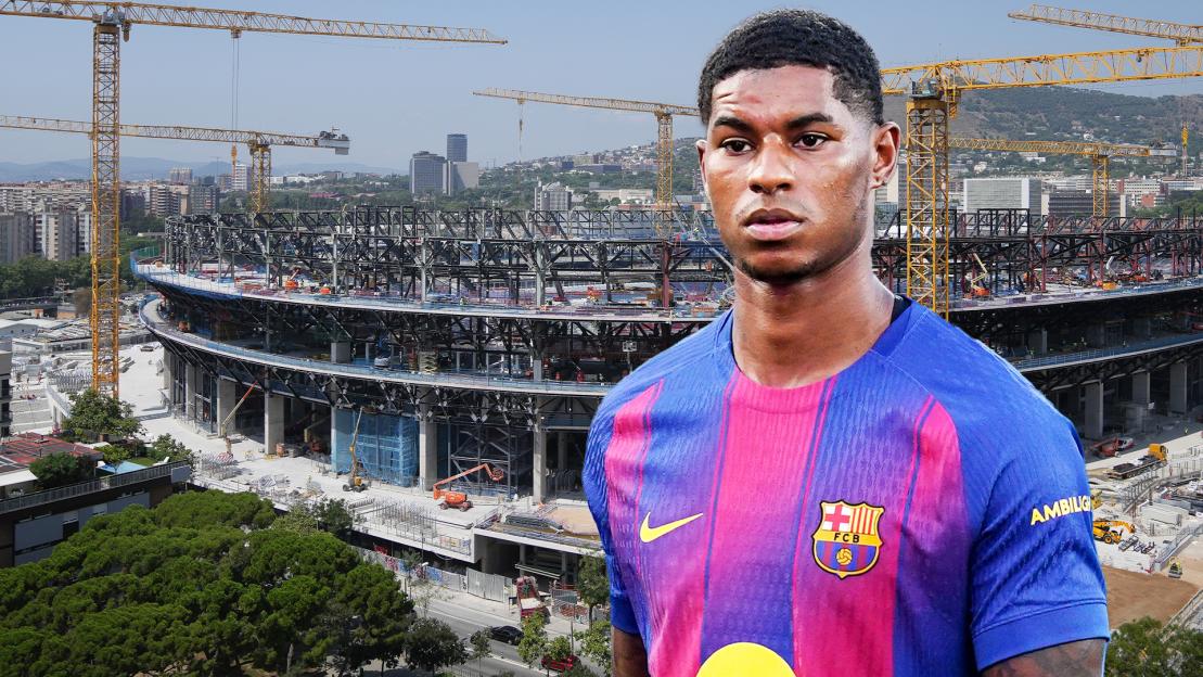 Marcus Rashford’s Nou Camp debut could be delayed as report finds ‘more than 200 deficiencies’ in Barcelona stadium