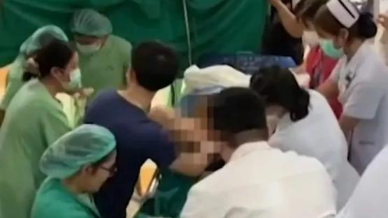 Incredible moment woman gives birth to baby while 7.7-mag earthquake hits Bangkok hospital as quake death toll rises