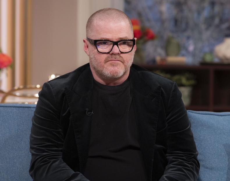 Heston Blumenthal on a TV show.