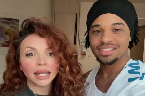 Emotional Jesy Nelson pays tribute to boyfriend’s London Marathon run as difficult pregnancy keeps her in hospital