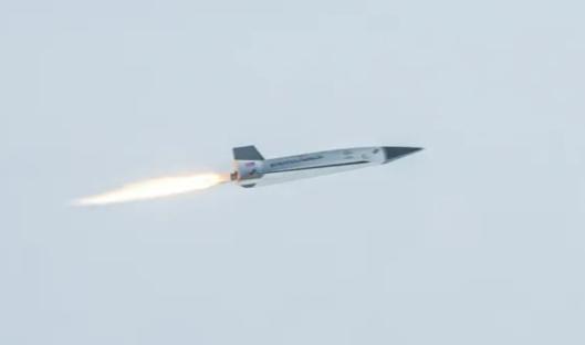 Hypersonic plane Talon-A2 in flight.