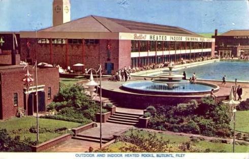 Butlin's Filey outdoor and indoor heated pools.