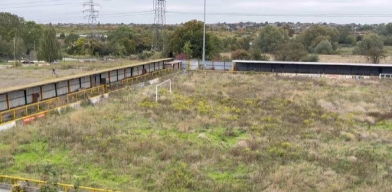 English Stadium Transforms from Abandoned Wasteland as Non-League Club Starts Building New Home After Years of Groundsharing