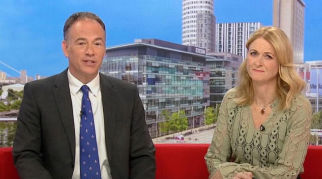 Sky News presenter fighting back tears while discussing his son's dying wish.