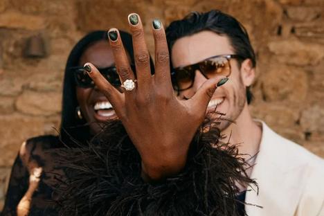 Celebrity Big Brother host AJ Odudu reveals shock engagement to secret boyfriend as famous pals congratulate couple