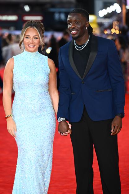 Meg Moore and Dejon Noel-Williams at the "A Big Bold Beautiful Journey" UK Premiere.