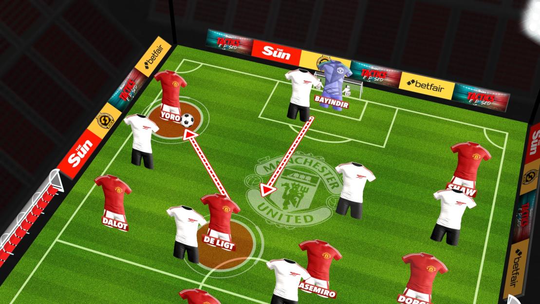 Illustration of a soccer formation.