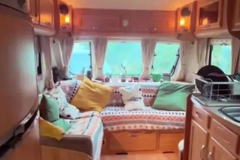 I live in a caravan and yes it’s small but it’s so cosy and warm – and it’s much cheaper than renting and paying bills