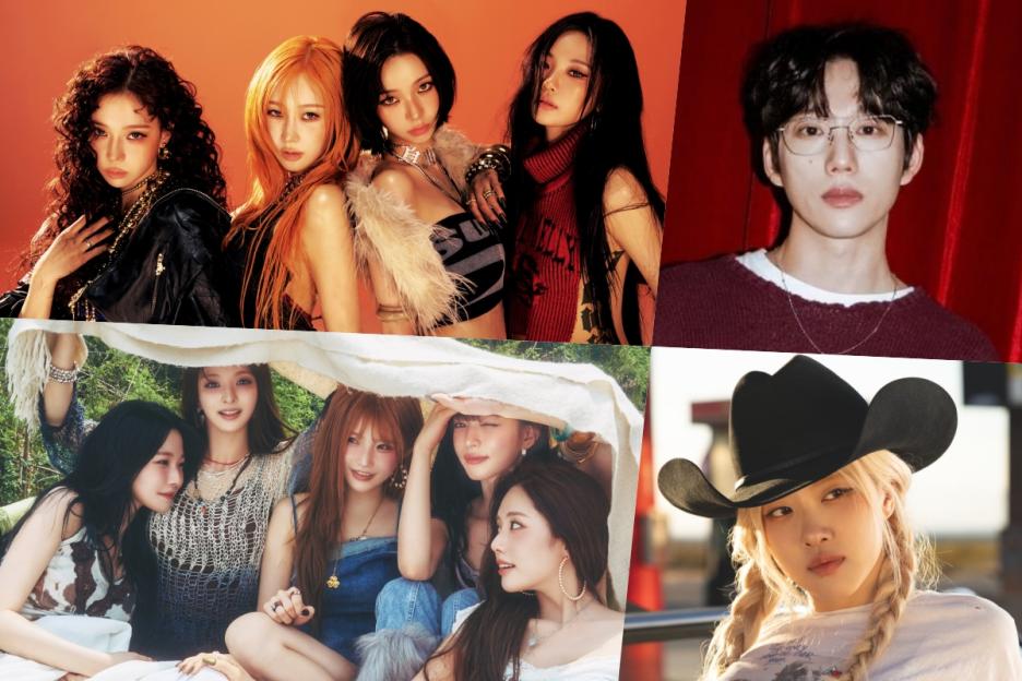 aespa, fromis_9, 10CM, And Rosé Top Circle Weekly Charts