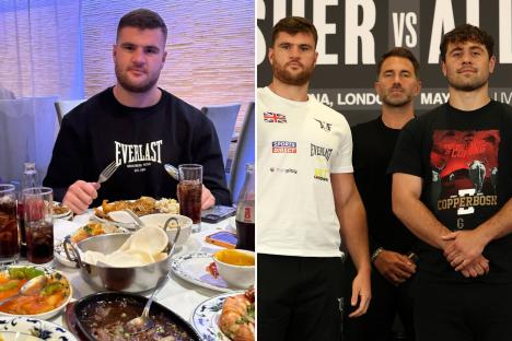 Johnny Fisher scouts out local Chinese takeaway during Spanish training camp… but saves it for after Dave Allen rematch