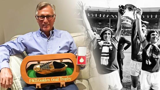 Emotional West Ham legend, 71, who works as a pallbearer selling cup memorabilia so it can be enjoyed after he’s gone