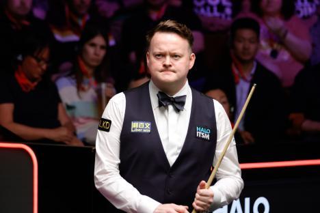 Shaun Murphy of England during a snooker match.