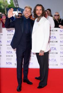 Sam Thompson and Pete Wicks at the National Television Awards.