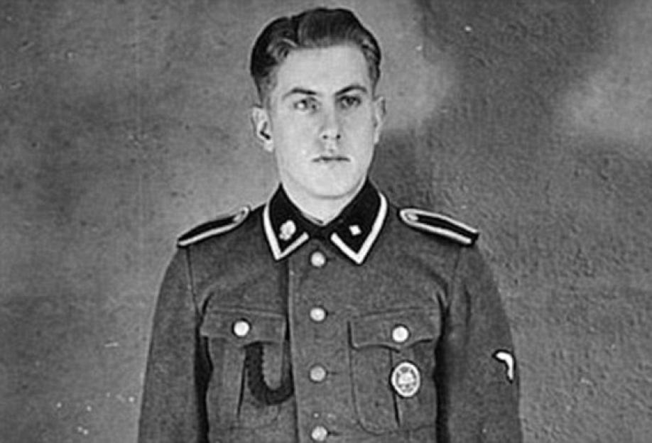 Reinhold Hanning in his SS uniform.