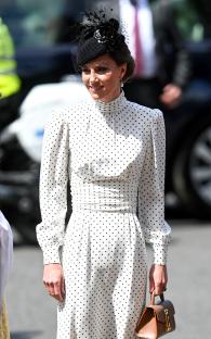 Catherine, Princess of Wales, at a VE Day anniversary service.