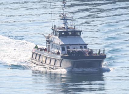 Border Force vessel at sea.
