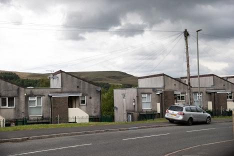 12.05.25 - Picture shows Rhymney, in Blaenau Gwent, South Wales. One in 30 people in Rhymney are claiming benefits for anxiety a higher proportion than anywhere else in Britain.