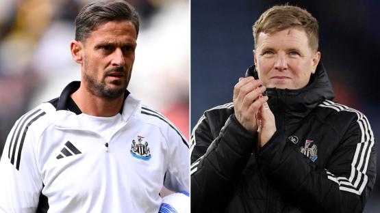 Newcastle assistant Jason Tindall gives Eddie Howe health update as stars dedicate Man Utd thumping to hospitalised boss