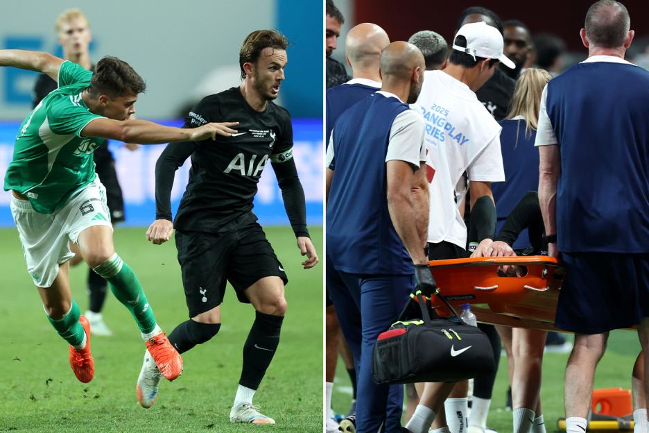James Maddison, 28, could miss ENTIRE 2025-26 season as Tottenham confirm midfielder suffered ACL injury