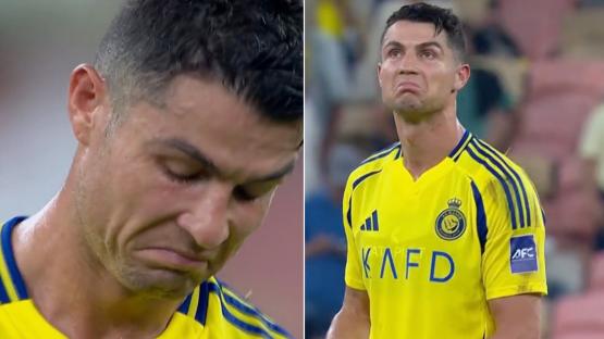 Distraught Cristiano Ronaldo fights back tears and repeatedly shrugs as Al-Nassr’s trophy dream KO’d by Japanese minnows