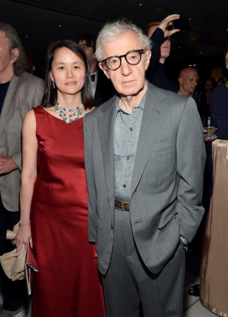Woody Allen and Soon-Yi Previn at an event.