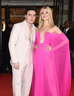 Nicola and Brooklyn Peltz Beckham leaving The Mark Hotel.