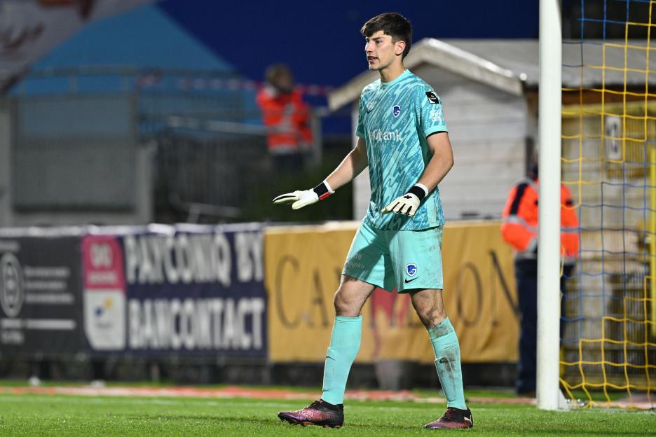 Soccer goalie Mike Penders of Genk during a match.