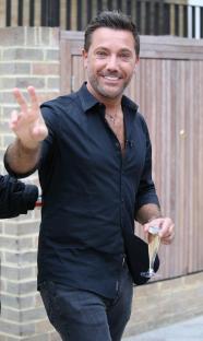 Gino D'Acampo outside ITV Studios in London.